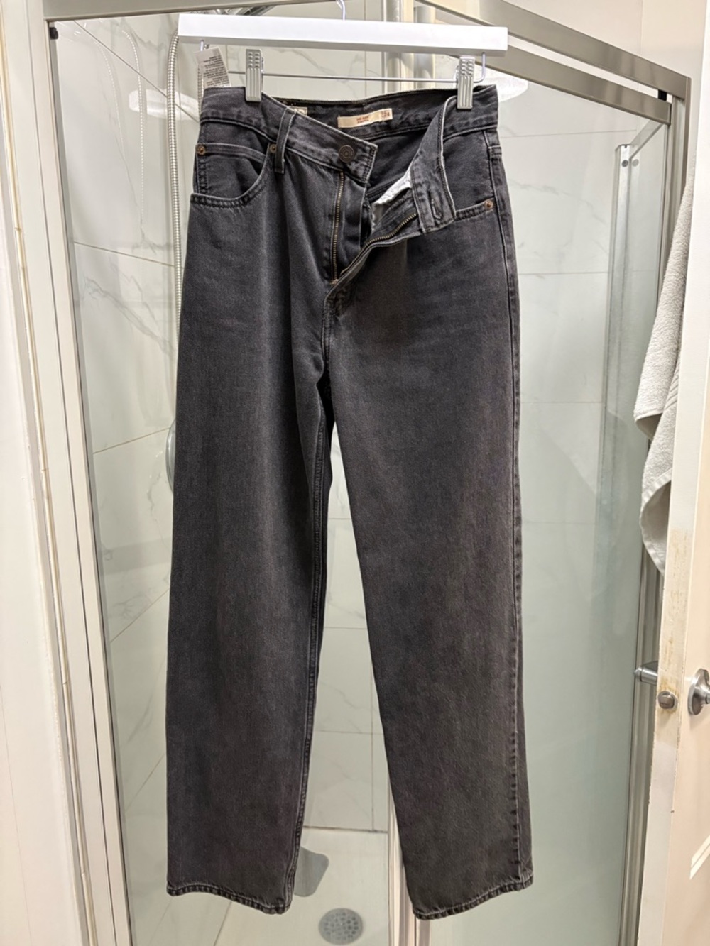 Levi's Women's Straight-Leg Jeans in Washed Black